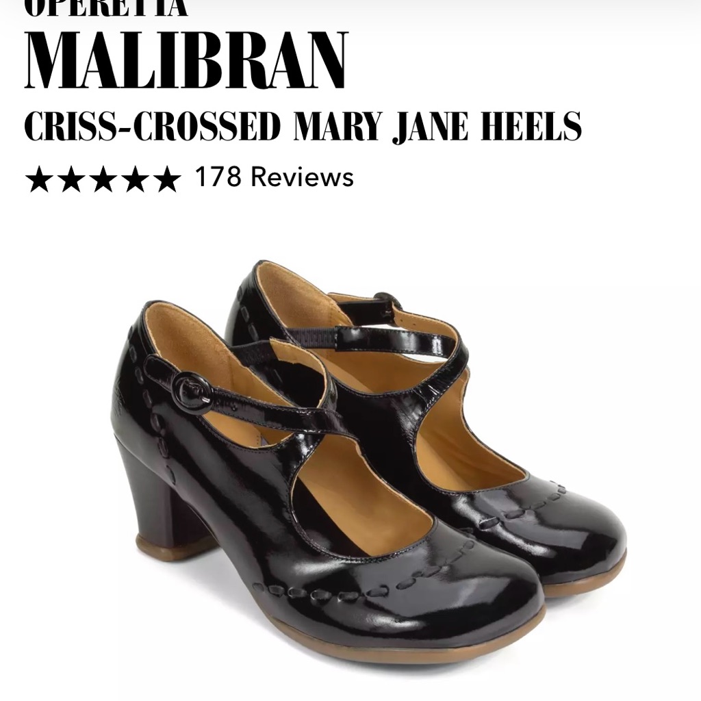 John Fluevog Operetta Criss Cossed Mary Jane Heels